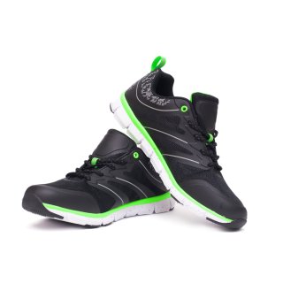 Damen-Turnschuh, grün-schwarz